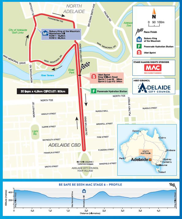 Stage 6 map and profile